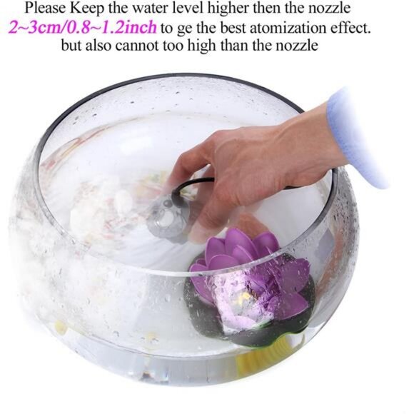 Aluminum Mist Maker Fog Maker for Water Fountain Pond Rockery Vase Birdbath - Picture 2 of 7